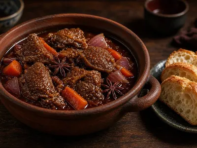 Ba ba nấu vang đỏ – món ăn tại Gánh Ngon, Phú Quốc