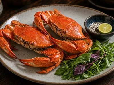 Ghẹ Hàm Ninh – món ăn tại Gánh Ngon, Phú Quốc