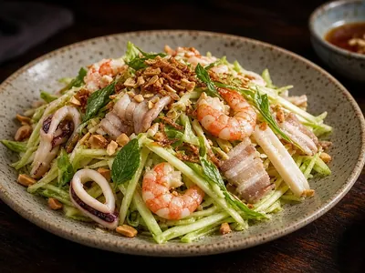 Gỏi tiến vua Gánh Ngon – món ăn tại Gánh Ngon, Phú Quốc