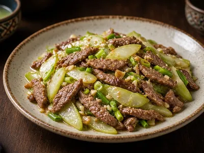 Le le xào bầu – món ăn tại Gánh Ngon, Phú Quốc