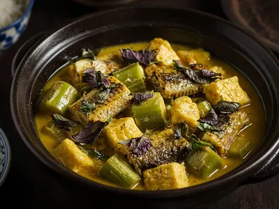 Lươn om chuối đậu – món ăn tại Gánh Ngon, Phú Quốc