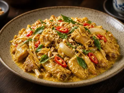 Thỏ xào lăn – món ăn tại Gánh Ngon, Phú Quốc