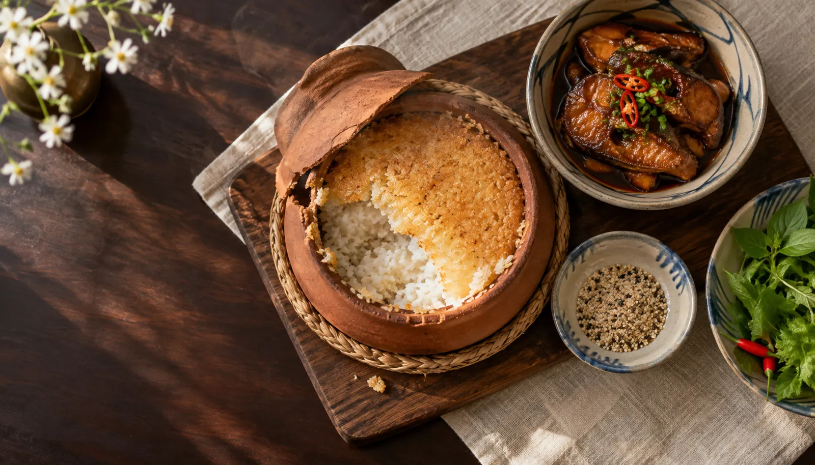 أرز القدر الفخاري — Gánh Ngon Phú Quốc