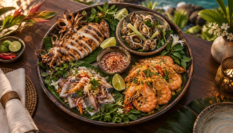 Mâm hải sản Phú Quốc tại Gánh Ngon