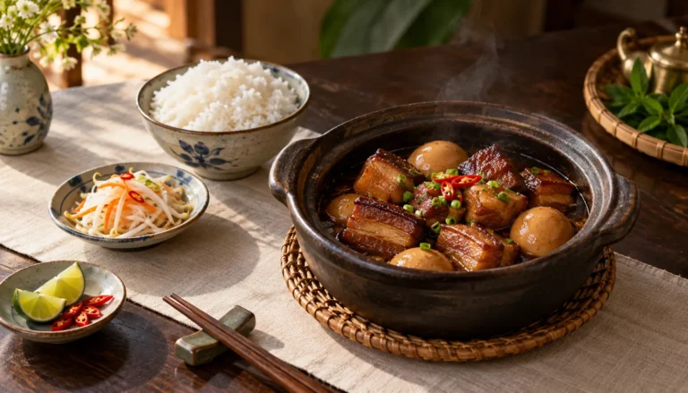 Thịt kho tàu nước dừa