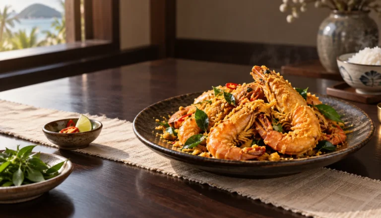 Tôm sốt hoàng kim (trứng muối)